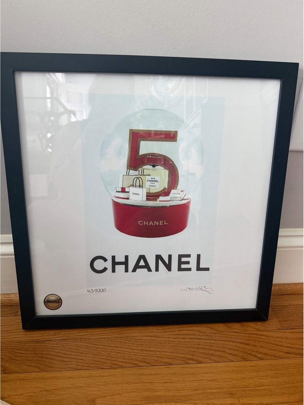Limited Edition Chanel Number 5 Art Print Framed